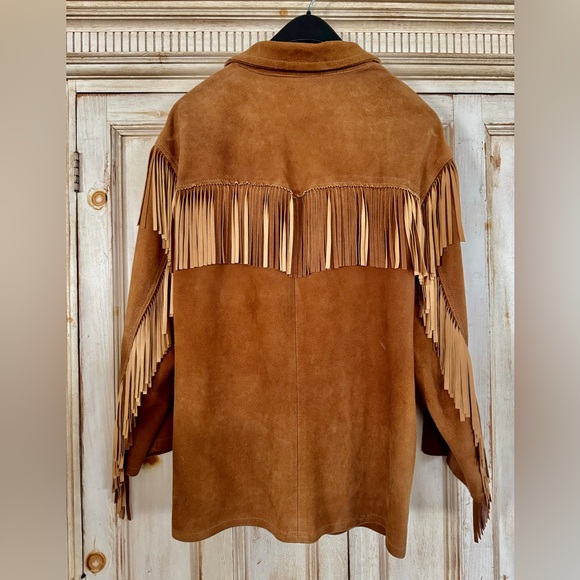 Ralph Lauren Western Brown leather Fringe Jacket. - Picture 2 of 8
